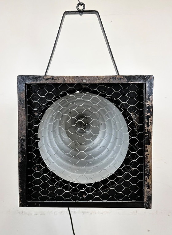 Image 1 of Großer, antiker schwarzer Theaterscheinwerfer, 1960er Jahre