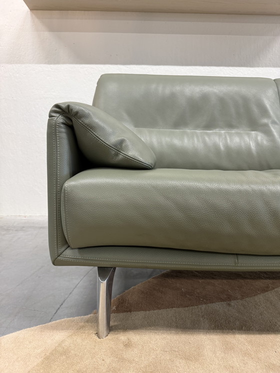 Image 1 of Leolux Bora Balanza Sofa 2.5-seater Green leather