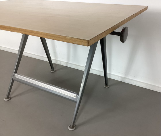 Image 1 of Vintage Friso Kramer drafting table Ahrend de Cirkel fifties Reply