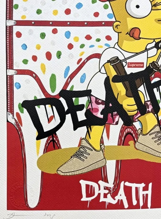 Image 1 of Death NYC - Bart Simpson et Supreme - Édition limitée avec certificat
