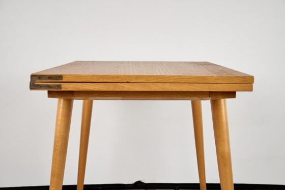 Mesa baja extensible, década de 1960, Checoslovaquia – Mesas de comedor, Wood (photo 8 of 9)
