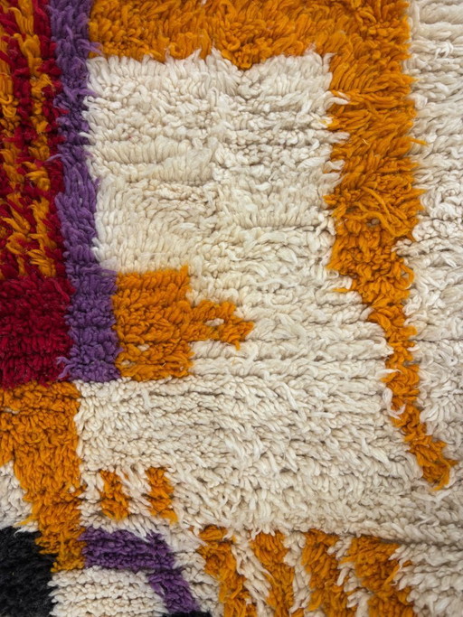 Moroccan Rug Handmade Wool Rug Beni Mrirt Berber Rug Abstract Modern Rug Luxury Designer Rug Artistic Statement Rug