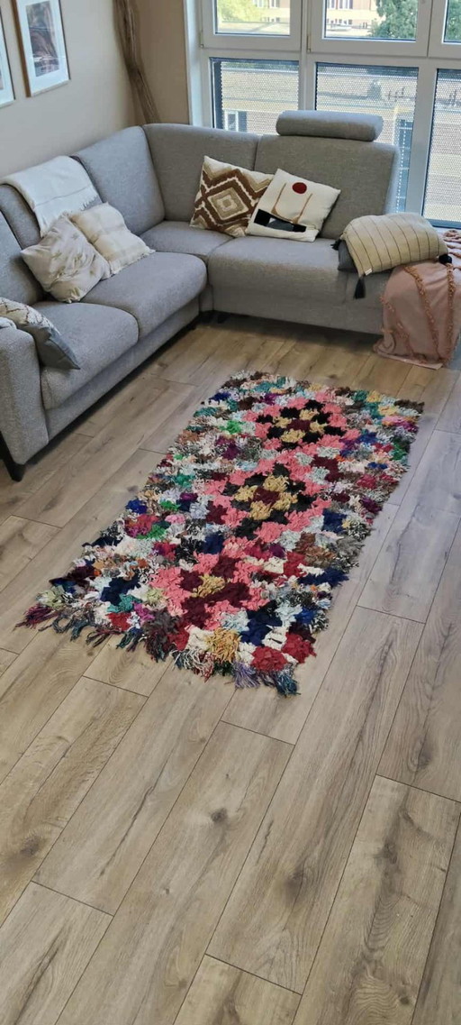 Berber Carpet 195 x 100 Boho New Wool Rug Boucherwi