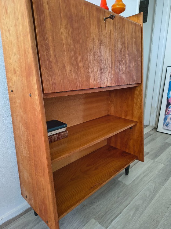 Image 1 of Secretaire / Dressoir | Mid-Century Teak | Jaren '60 Bureau