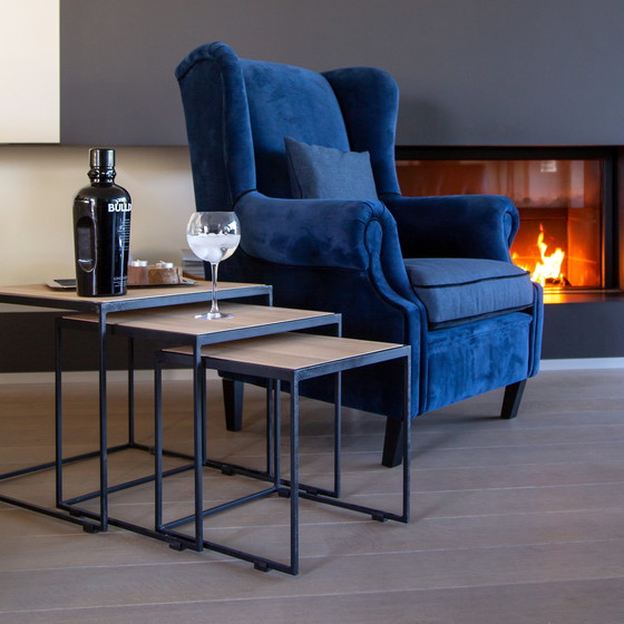 Image 1 of Castle Line Oak Natural side table (set of 3)