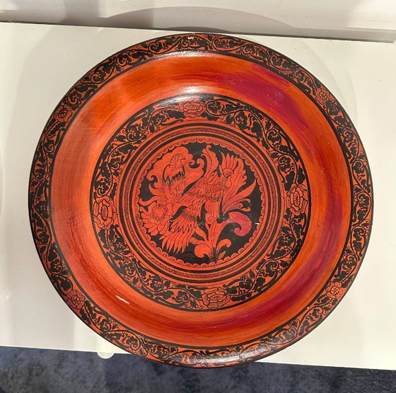 Image 1 of Burmese lacquerware bowl and pot