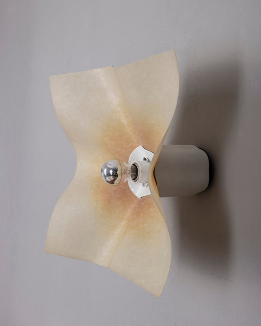 Vintage 1970er "Area" Wandleuchte, entworfen von Mario Bellini für Artemide