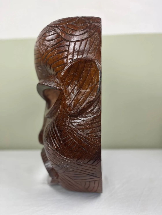 Handgefertigte afrikanische Maske – Wanddekoration, Wood (photo 5 of 14)