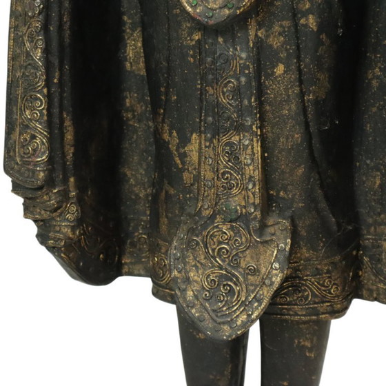 Image 1 of Buddha enorme in legno dorato 135 cm