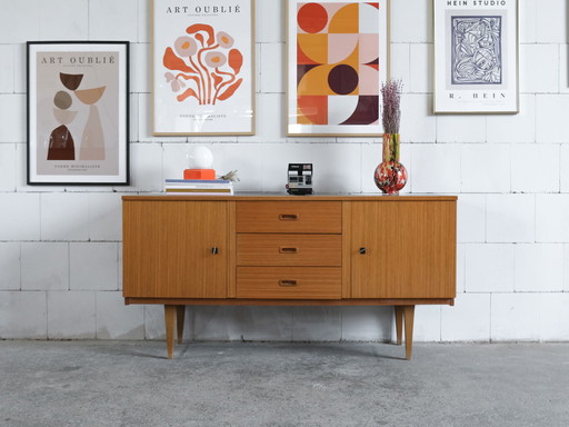 Vintage sideboard with wooden handles