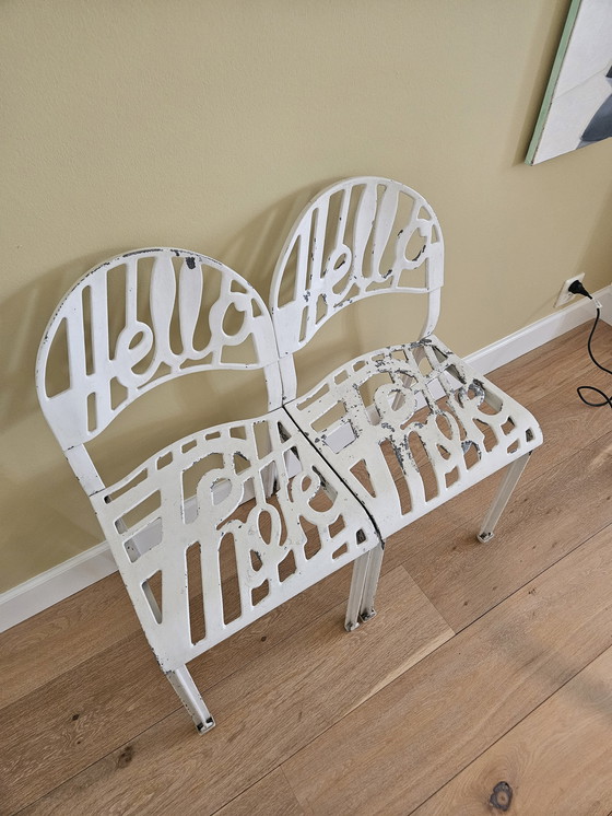 Image 1 of 2x Artifort Aluminium-Stühle Hallo!