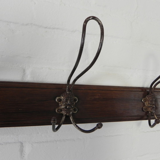 Image 1 of Wall Coat Rack With 7 Hooks With Gargoyles