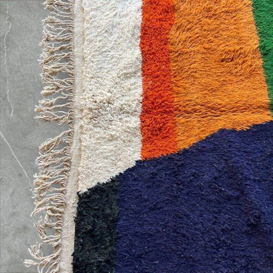 Alfombra bereber cruda con patrones coloridos 250cmx150cm – Wool, Bohemian (photo 3 of 6)