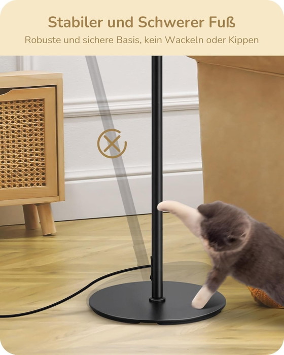 Lampada da terra Corda Naturale E27 Nera, Stile Scandinavo, Lampade da terra, Metallo, Nero, Scandinavian (foto 3 di 8)