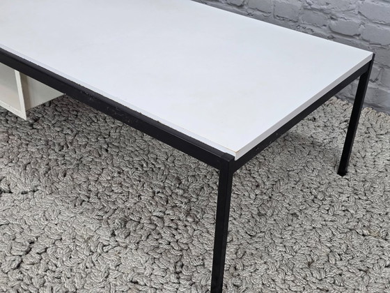 Image 1 of Mid-Century Dutch Design White Coffee Table Model 3666 Designed by Coen de Vries for Gispen, 1960s.