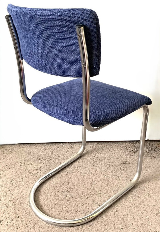 Image 1 of Sedia in tubolare d'acciaio attr. W.H.Gispen