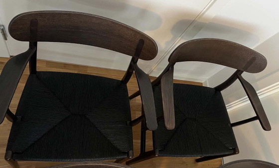Complete set of 6 CH26 Wegner Chairs – Hans Wegner, Dining chairs, Wood (photo 3 of 13)