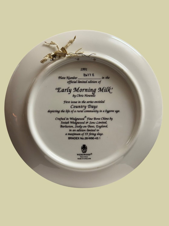 Image 1 of 🌾 "Latte del mattino presto" | Wedgwood Fine Bone China | Chris Howells | Country Days | Edizione limitata