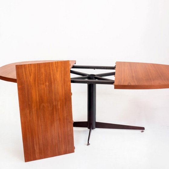 Tavolo da pranzo allungabile vintage. Roche Bobois. Anni '60. – Tavoli da pranzo, Wood, Iron (photo 6 of 12)