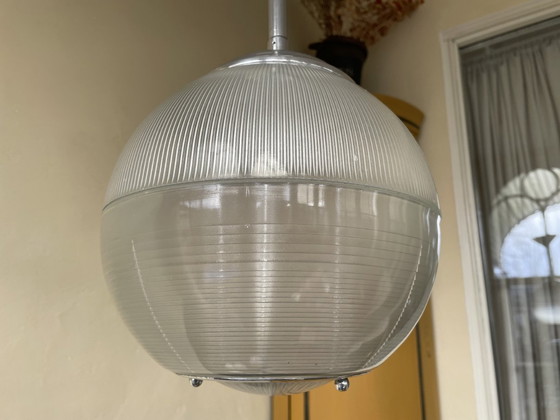 Image 1 of 1940s Lamp Pendant Lamp Holophane Perspex French