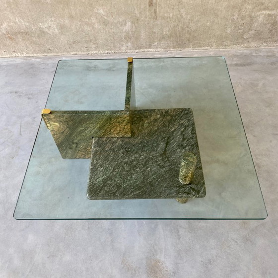 Image 1 of Large Sicilian Marble Italian Design Coffee Table