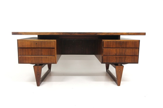Scrivania scandinava in palissandro di Illum Wikkelsø, Danimarca, 1960, Scrivanie, Scandinavian (foto 2 di 9)