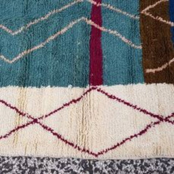 Image 1 of Hand-knotted Berber wool rug 274x134cm