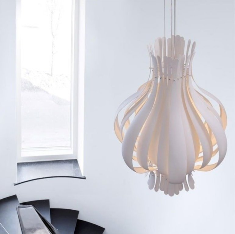 Verpan - Verner Panton - ONION Large white - pendant lamp 90cm