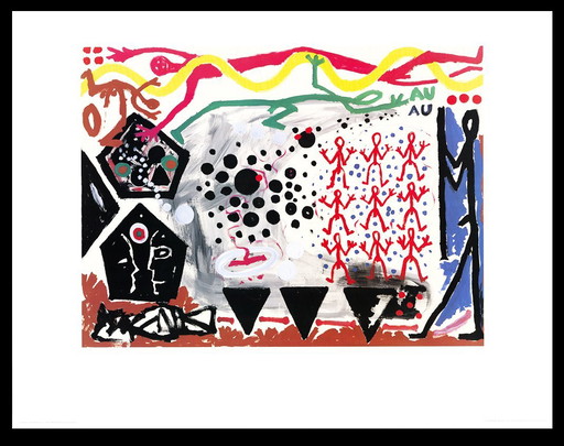 Penck, A.R. - Event in N.Y. 2 - color offset - 70x90 cm