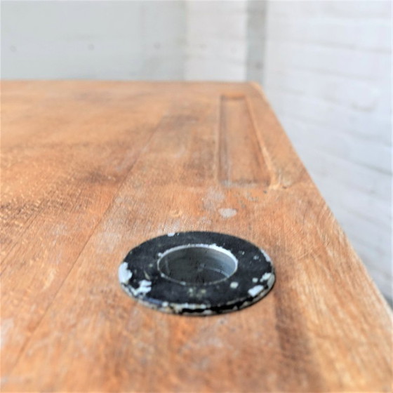 Image 1 of Vintage Franse schoolbank