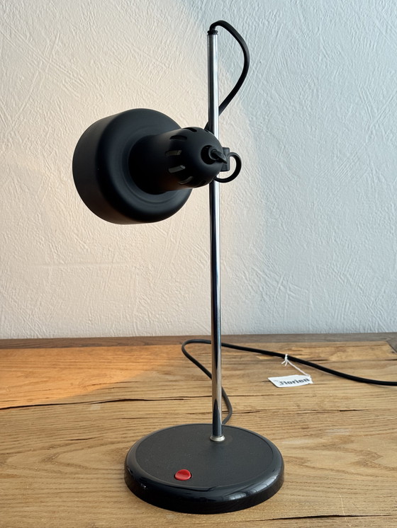 Image 1 of Vintage HEMA table lamp 1970s/1980s black metal