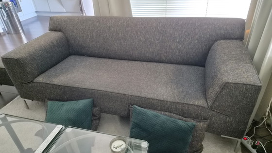 Design On Stock Bloq Stanton Antracite Divano a 2,5 posti + Pouf + Cuscini – Divani, Metal, Textile (photo 3 of 6)