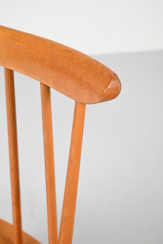 Image 1 of Set van 6 spijlenstoelen