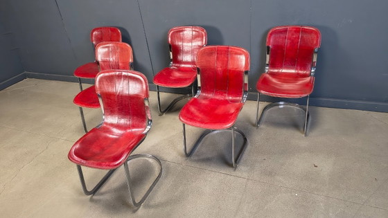 Image 1 of Vintage eetkamerstoelen van Cidue, set van 6, jaren 70