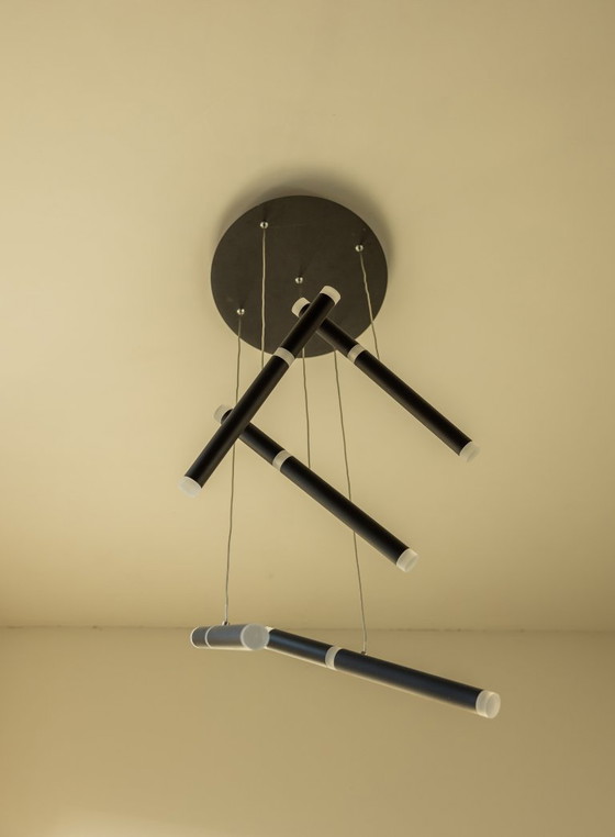 Image 1 of Brilliant Lagano Led Hanglamp 5-lichts Zwart Dimbaar 3600lm