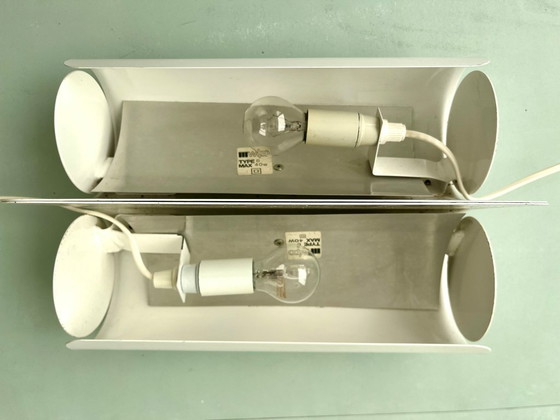 Image 1 of 2x Wipo wall light Denmark postmodern vintage 80s lamp wall lamp metal Danish design