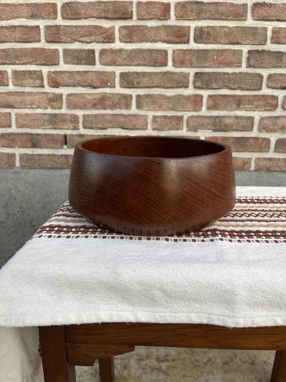 Ciotola danese vintage in teak per frutta o insalata, risalente agli anni '70. – Ciotole, Wood (photo 4 of 7)