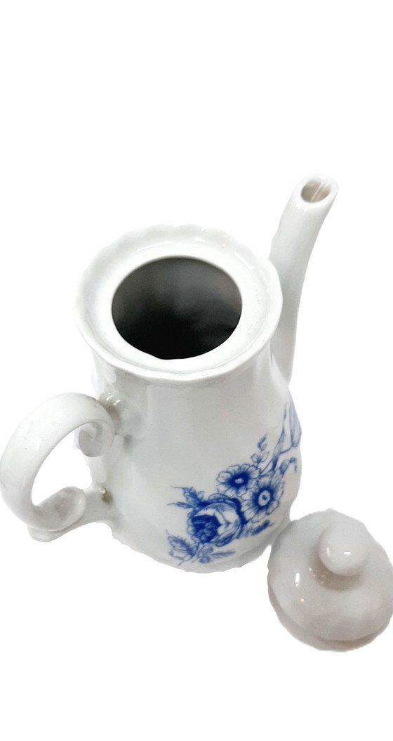 Image 1 of Brocca da caffè in porcellana vintage, brocca con coperchio