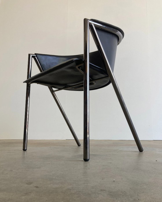 Image 1 of 4 sedie vintage in pelle Arrben Italy Georgia