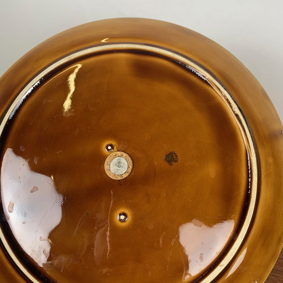 Image 1 of Barbotine Server / Tablett, Sarreguemines, 1950