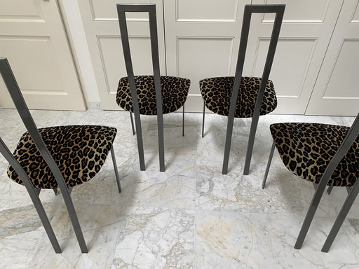 4x Chaises Cattelan Italia modèle Helen milieu des années 70