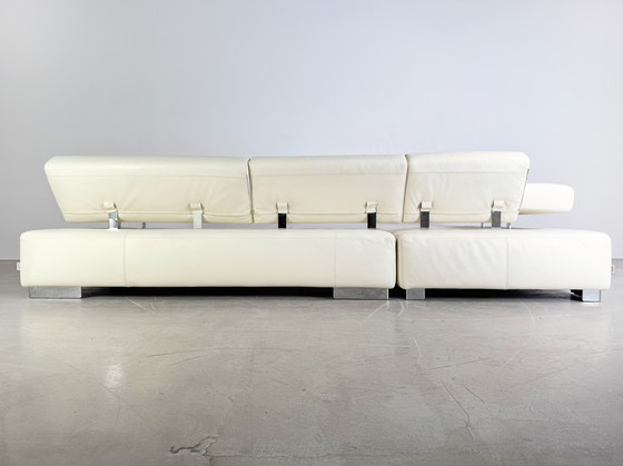 Image 1 of Original Brühl corner sofa Sunrise design sofa leather light couch