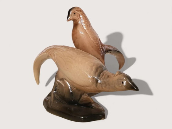Pair of ceramic pheasants – Decorative Objects, Porcelain, Art Deco (photo 10 of 11)