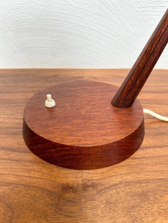 Image 1 of Vintage Temde Leuchten Teak & Sisal Table Lamp, Swiss Design, Mid-Century Modern, 1960s