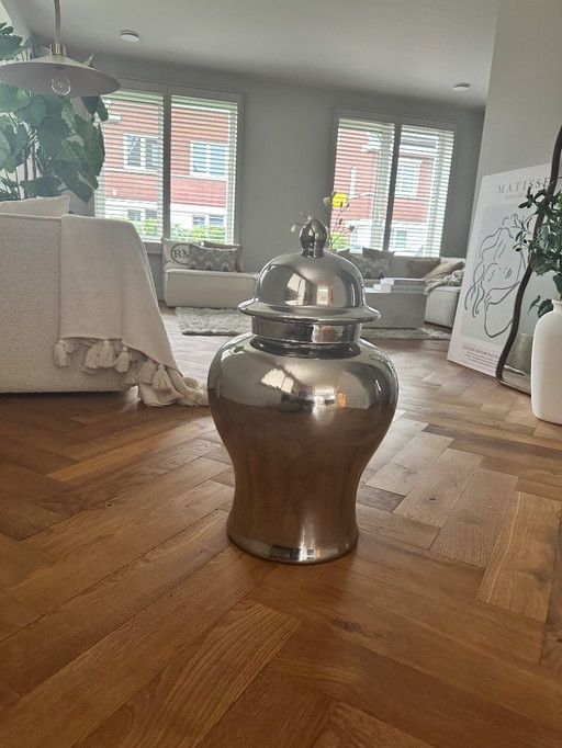 Jarrón de celestina Eichholtz L plata