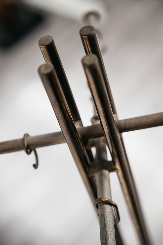 Image 1 of Renato Zevi Metalarte Garderobe aus Marmor und Messing, modernes Design