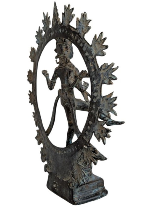 Bronzen Shiva Nataraja – Indonesië, 19e eeuw – Beeldhouwkunst (photo 3 of 12)