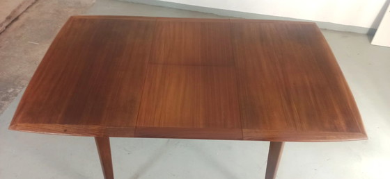 Image 1 of Mid century teak extendable dining table 