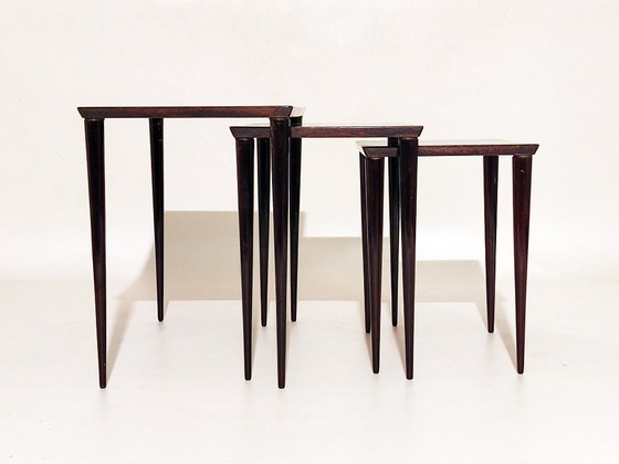 Image 1 of Aldo Tura side tables