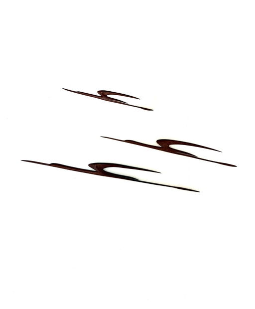 Vintage teak crane family '60